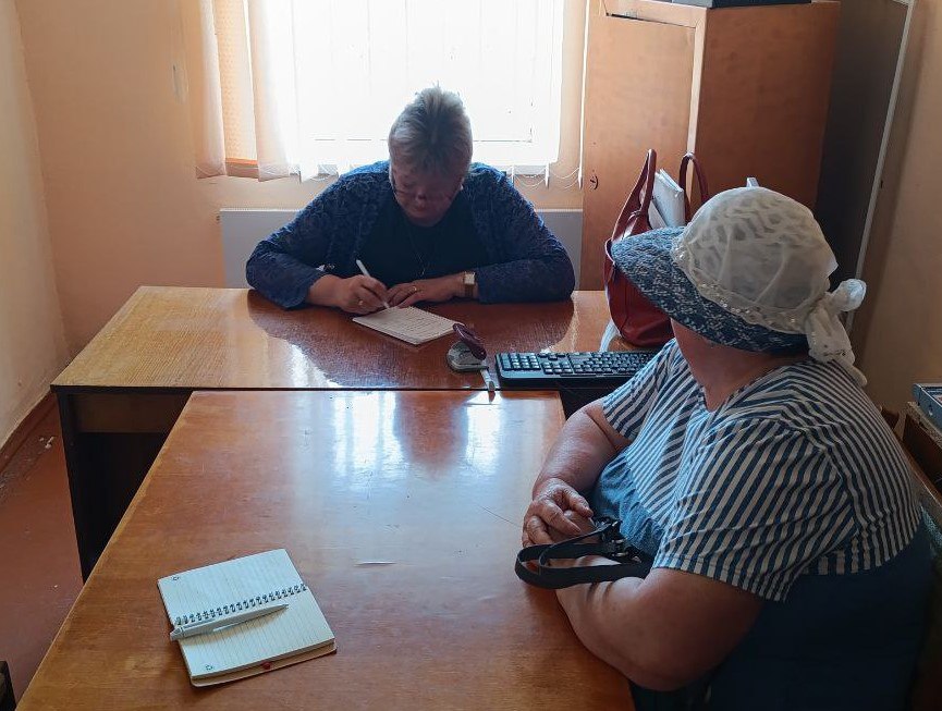 Глава Великолепетихского муниципального округа Ольга Барановская провела очередной выездной прием граждан в селе Демидовка..
